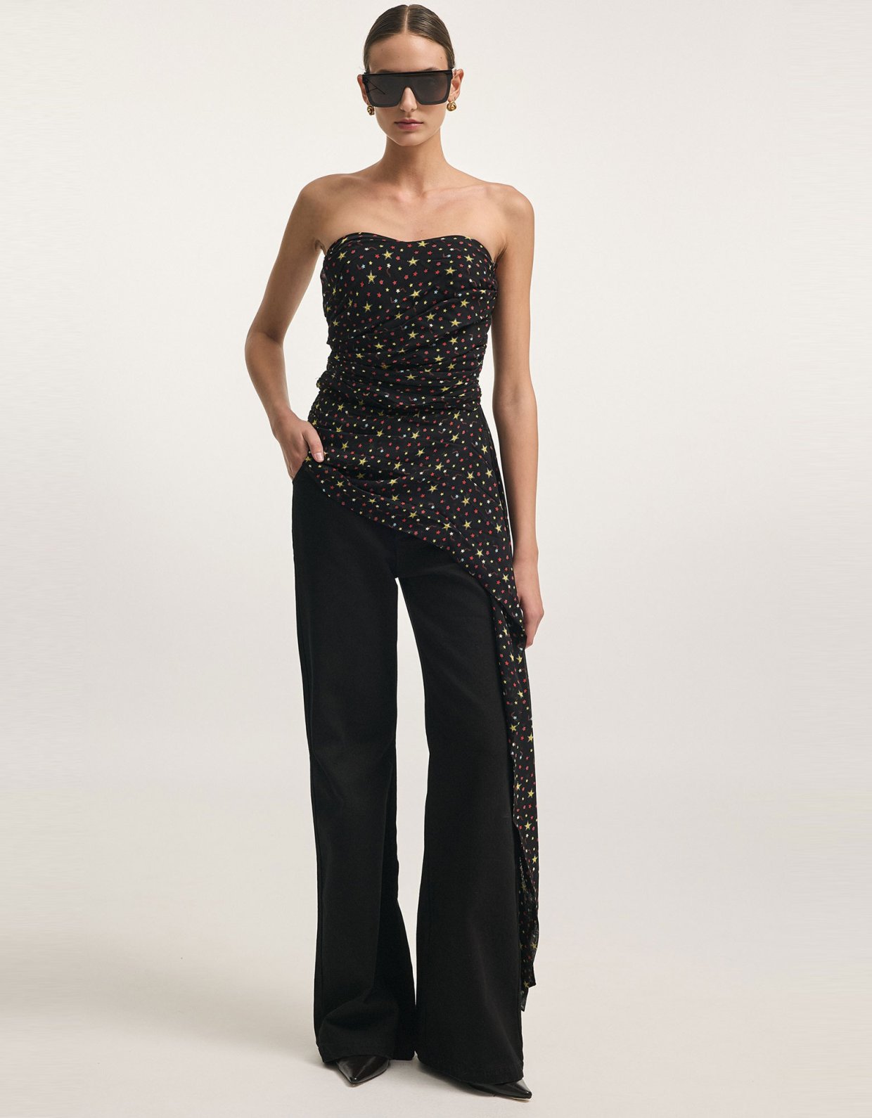 Nadia Rapti Skyline strapless top